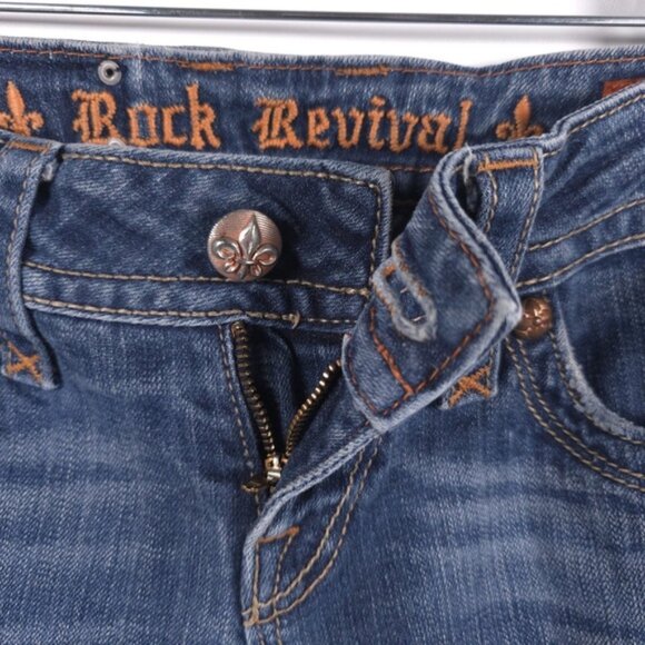 ROCK REVIVAL Deborah Boot Jeans Low Rise Size 26 - Picture 4 of 12